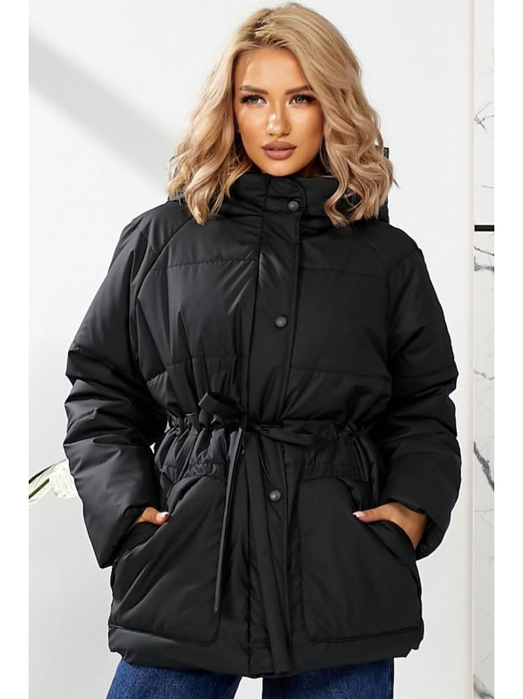 Куртка женская демисезонная черного цвета 292 209447C