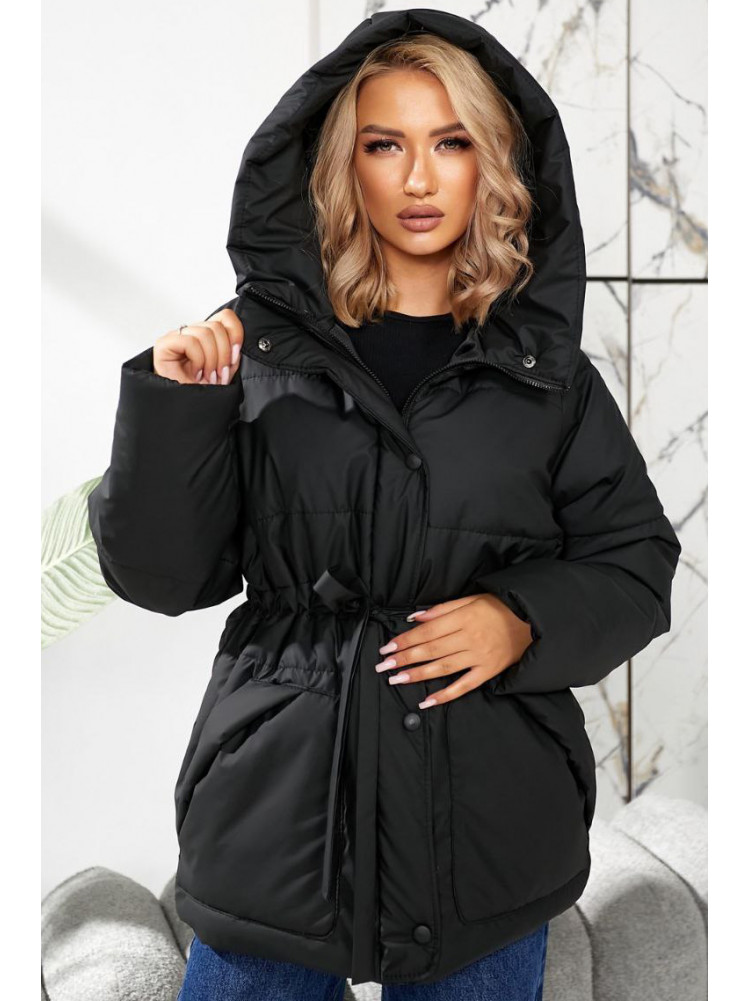 Куртка женская демисезонная черного цвета 292 209447C