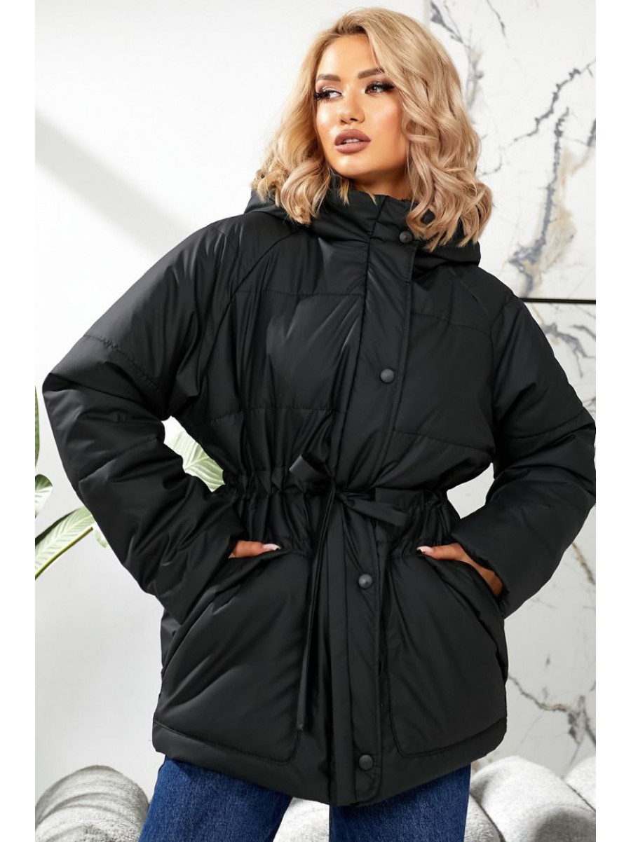 Куртка женская демисезонная черного цвета 292 209447C