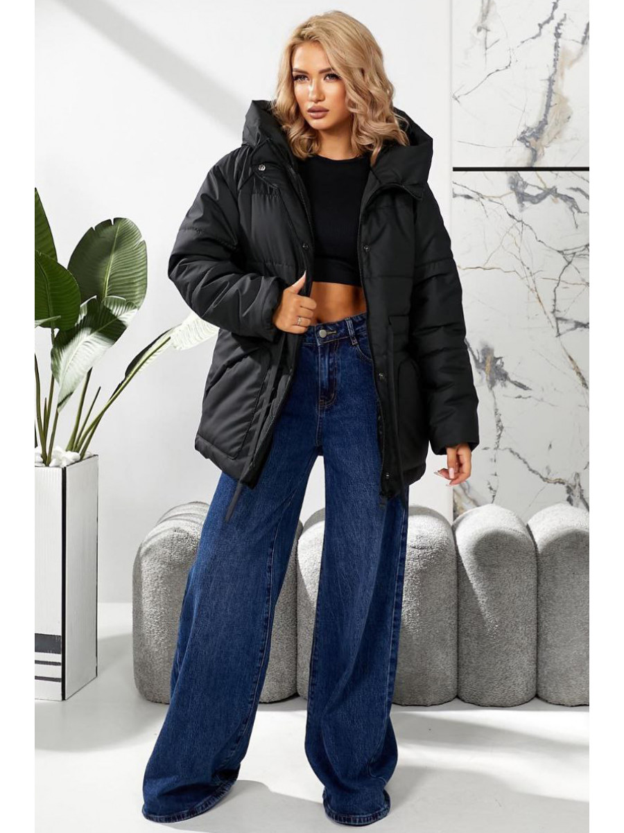 Куртка женская демисезонная черного цвета 292 209447C