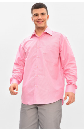 Рубашка мужская полубатальная розового цвета с принтом L1036 209448C