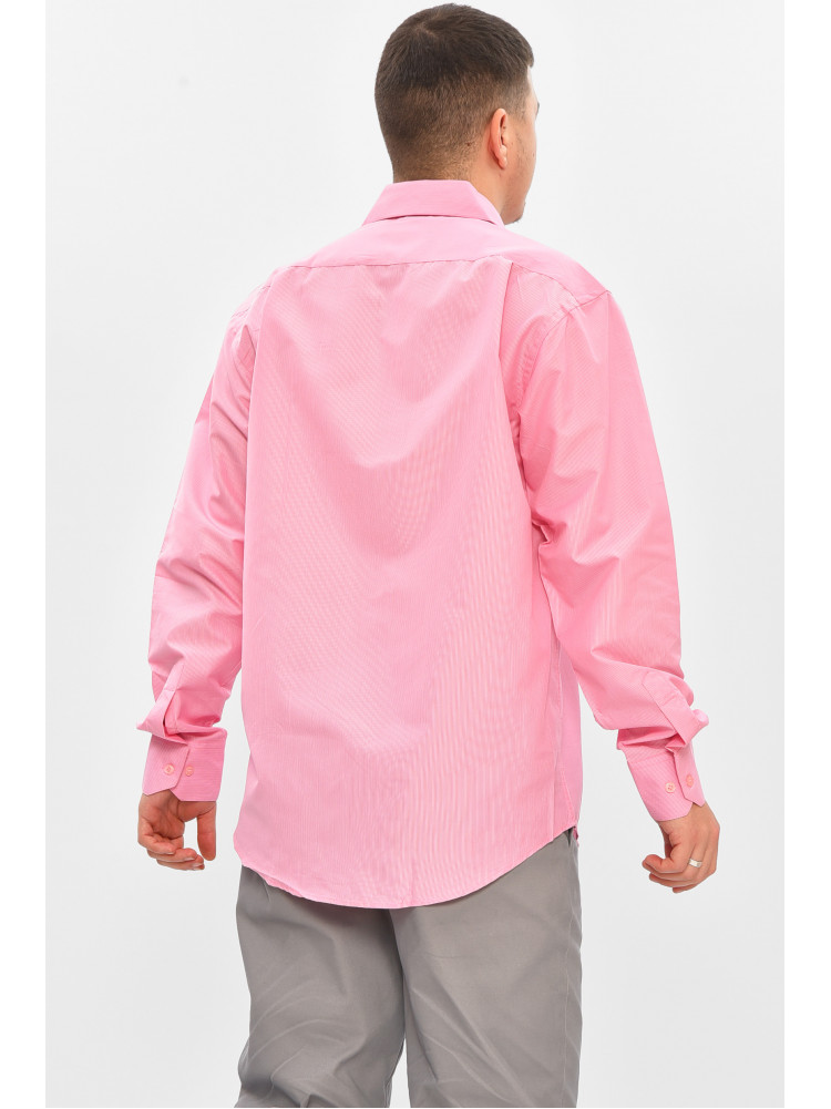 Рубашка мужская полубатальная розового цвета с принтом L1036 209448C