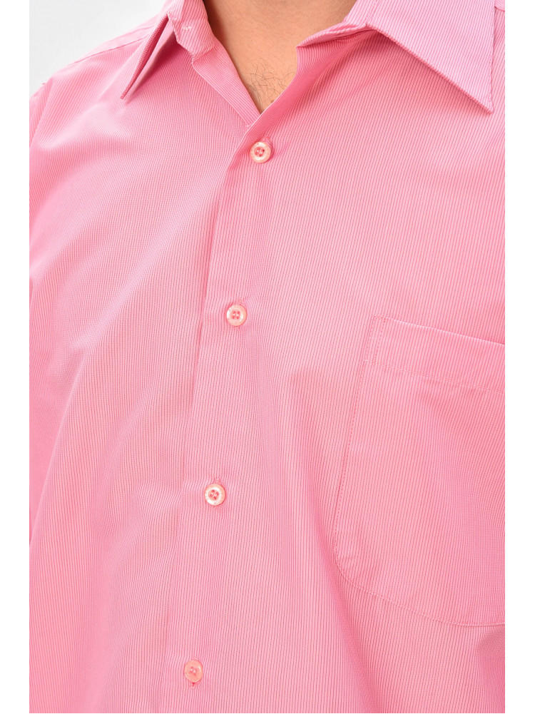 Рубашка мужская полубатальная розового цвета с принтом L1036 209448C