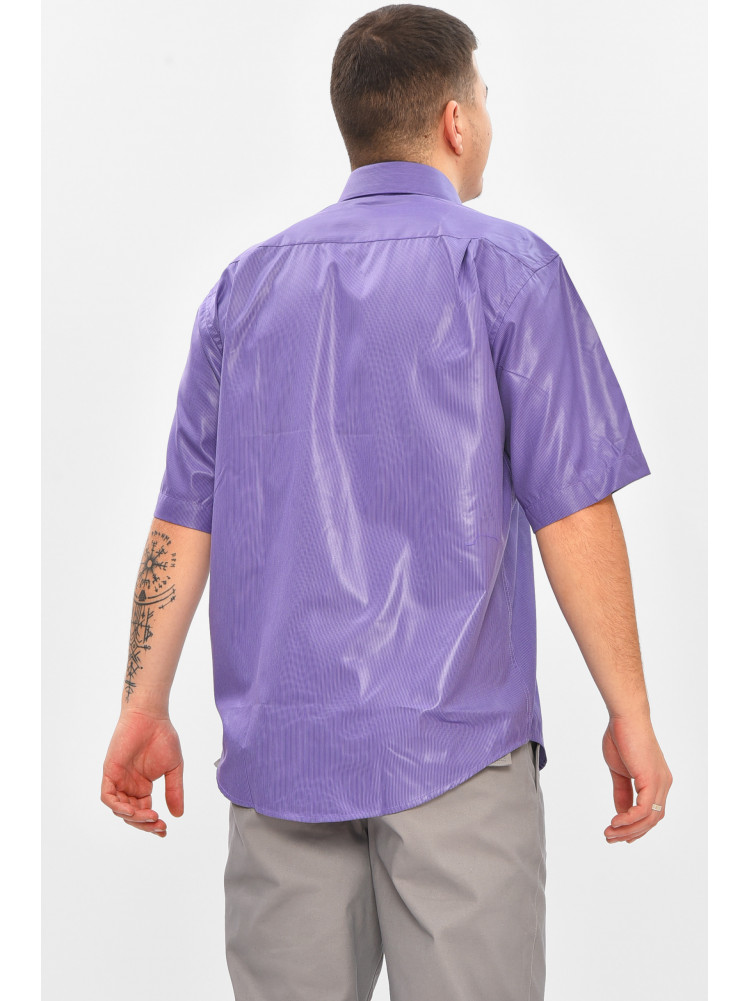 Сорочка чоловіча напівбатальна фіолетового кольору з принтом M1041-S 209451C