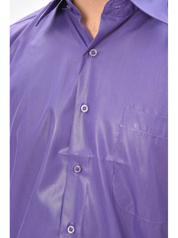 Сорочка чоловіча напівбатальна фіолетового кольору з принтом M1041-S 209451C