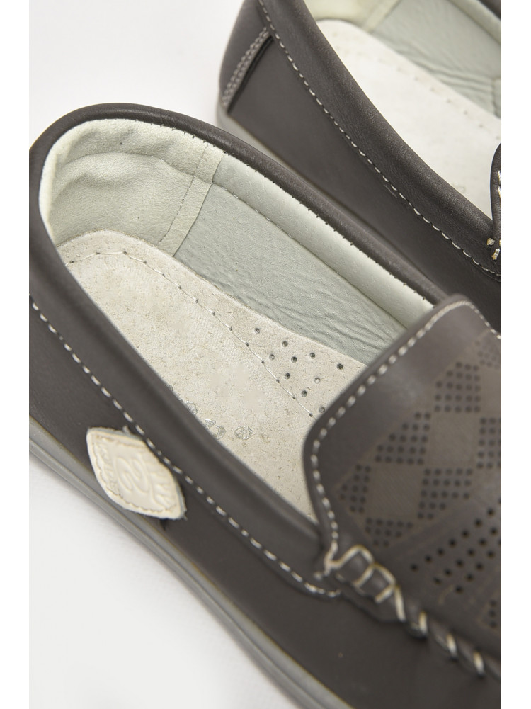 Мокасини дитячі для хлопчика темно-сірого кольору 9001-9 209455C