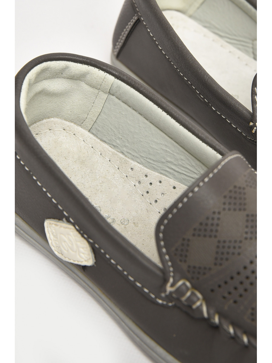 Мокасини дитячі для хлопчика темно-сірого кольору 9001-9 209455C