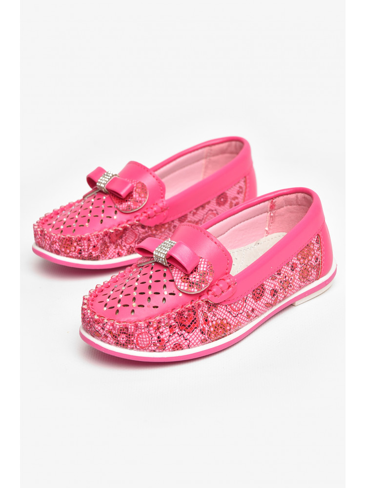 Мокасини дитячі для дівчинки рожевого кольору 8008-5 209456C