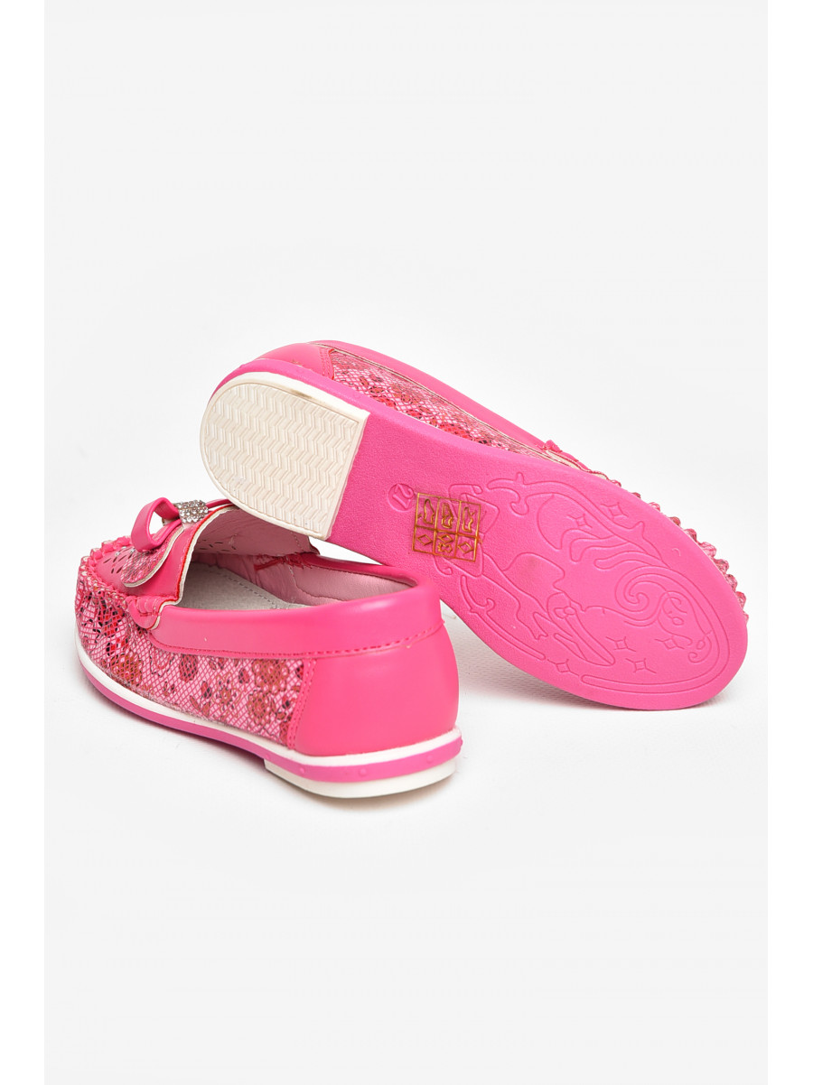 Мокасини дитячі для дівчинки рожевого кольору 8008-5 209456C