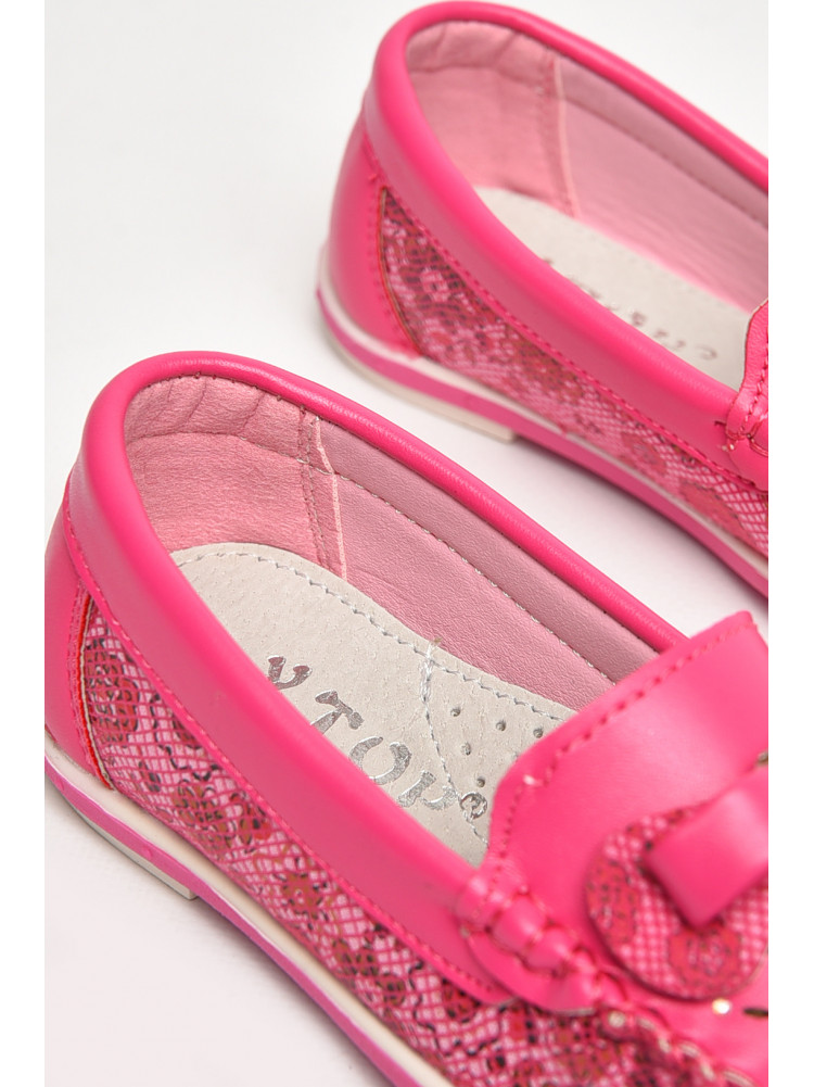 Мокасини дитячі для дівчинки рожевого кольору 8008-5 209456C