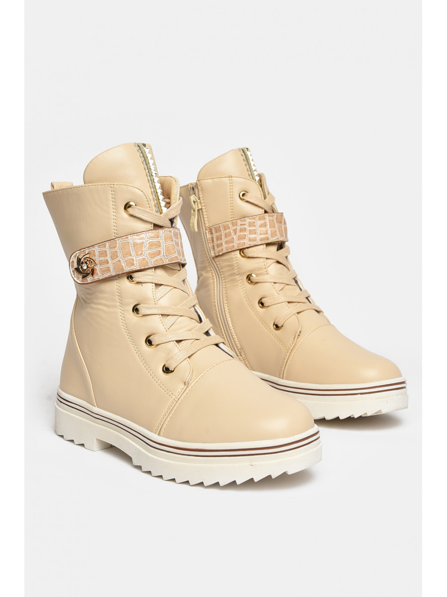 Черевики дитячі демісезонні бежевого кольору 7822-8 209457C