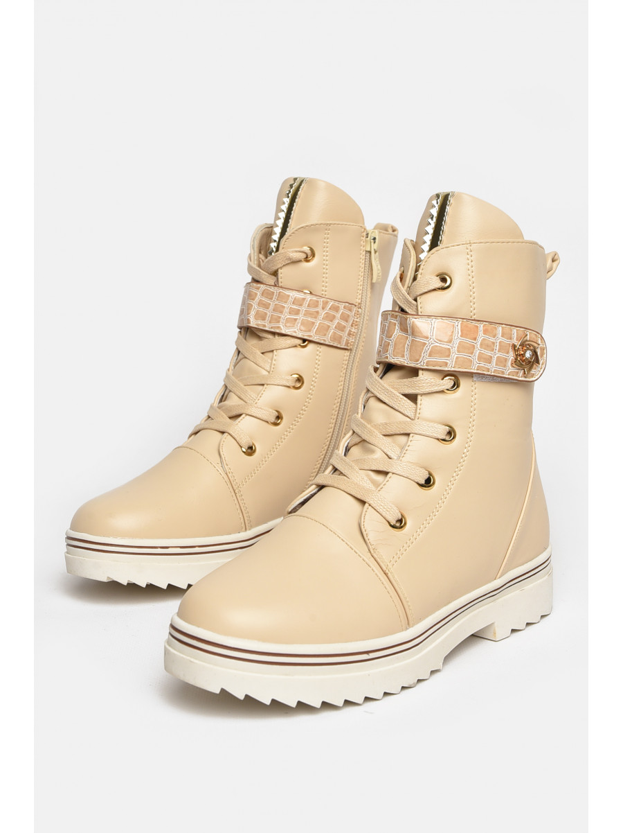Черевики дитячі демісезонні бежевого кольору 7822-8 209457C