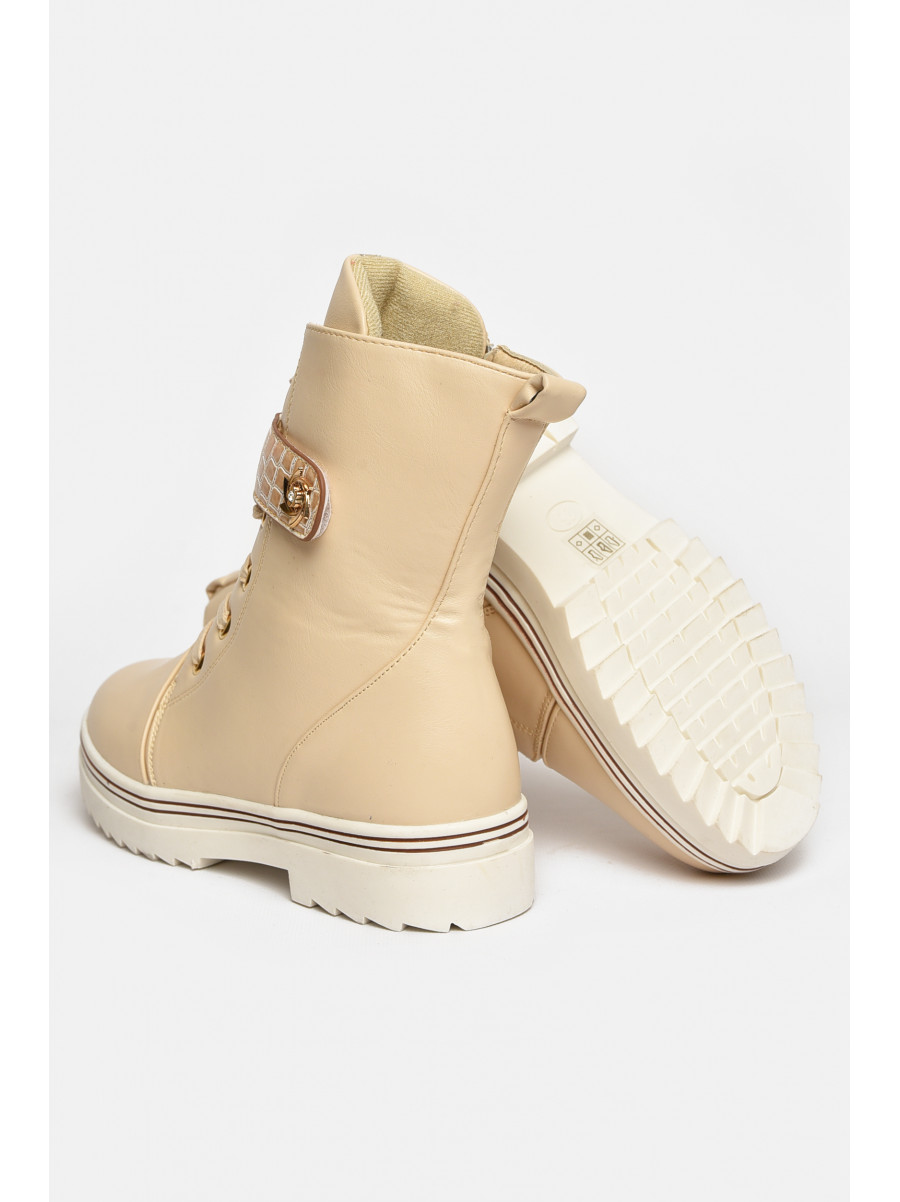 Черевики дитячі демісезонні бежевого кольору 7822-8 209457C