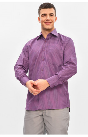 Рубашка мужская однотонная фиолетового цвета BTT1239 209464C