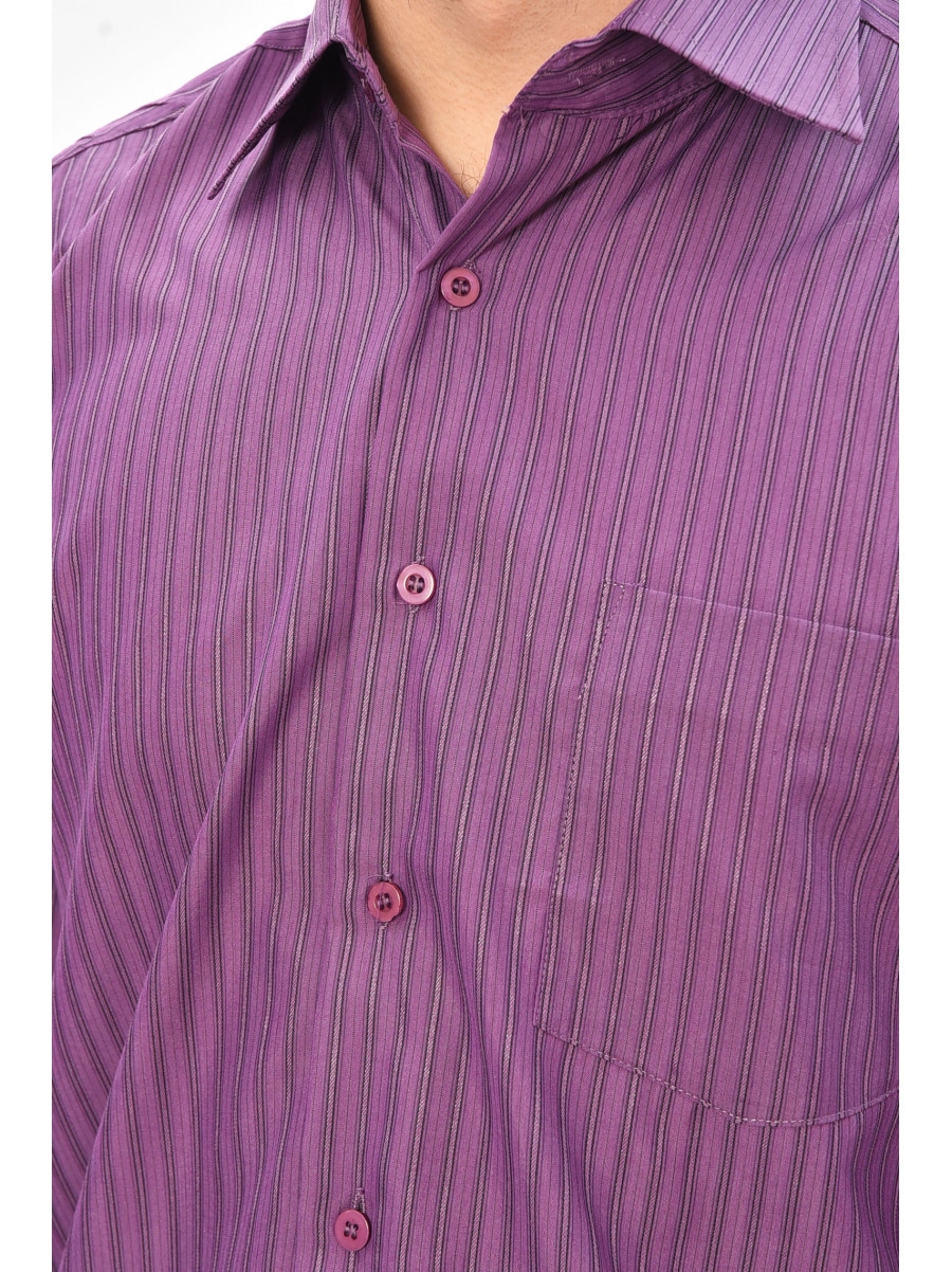 Рубашка мужская однотонная фиолетового цвета BTT1239 209464C