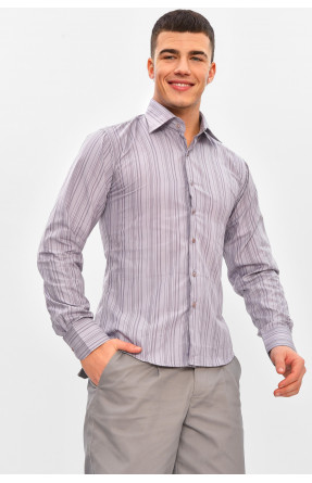 Рубашка мужская однотонная серого цвета BTT1247 209471C