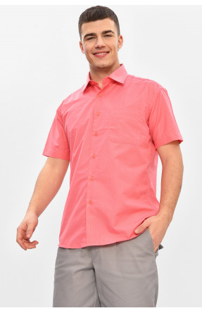 Рубашка мужская полубатальная кораллового цвета L1029 209472C
