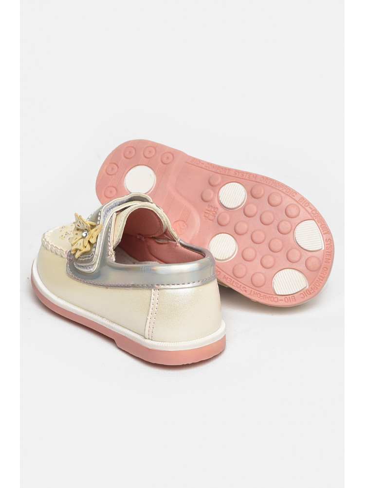Мокасини дитячі для дівчинки білого кольору 18302-1 209473C