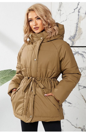 Куртка женская демисезонная цвета мокко 292 209476C