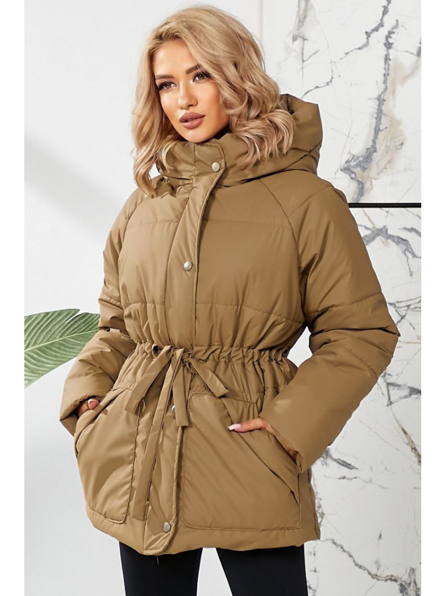 Куртка женская демисезонная цвета мокко 292 209476C