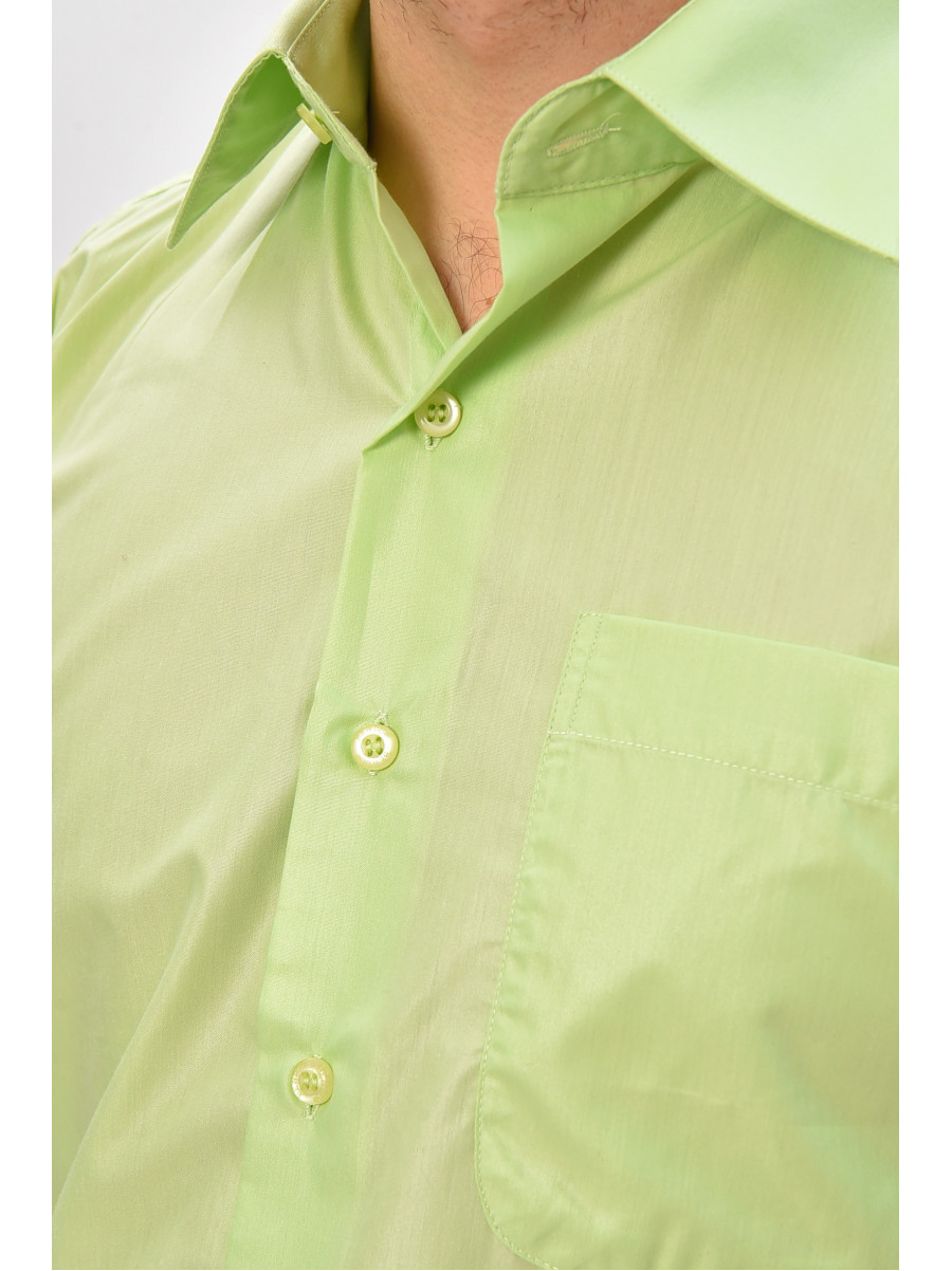 Рубашка мужская полубатальная зеленого цвета ML1011-S 209482C
