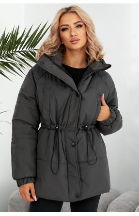 Куртка женская демисезонная графитового цвета 293 209483C