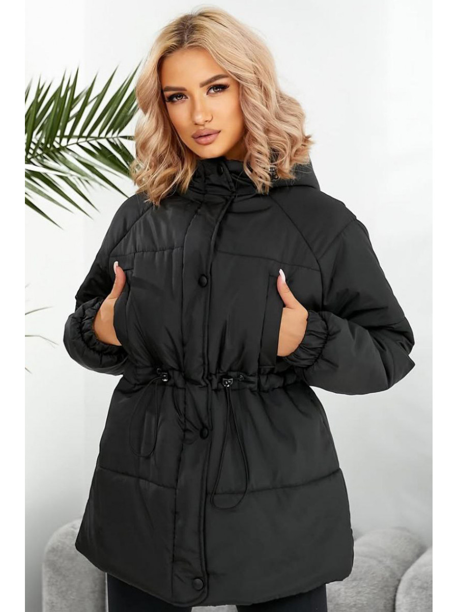 Куртка женская демисезонная черного цвета 293 209490C