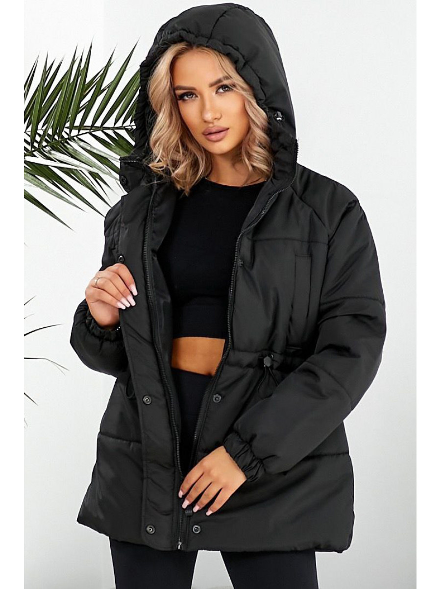 Куртка женская демисезонная черного цвета 293 209490C