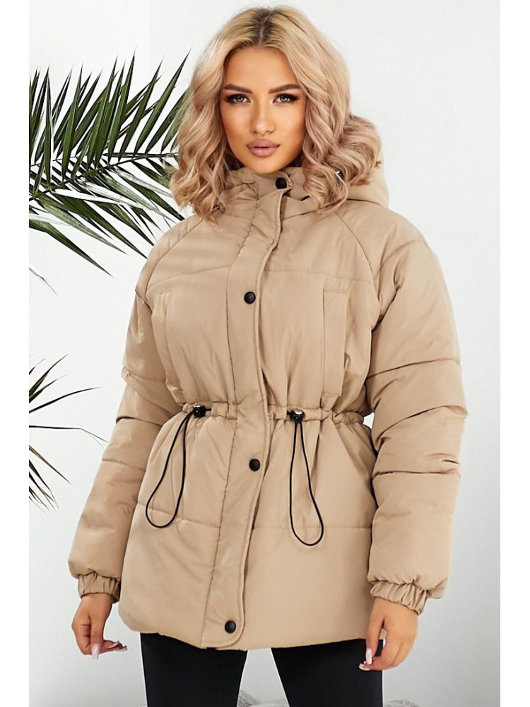 Куртка женская демисезонная бежевого цвета 293 209491C