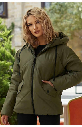 Куртка женская демисезонная цвета хаки 295 209493C