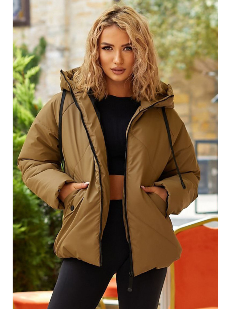 Куртка женская демисезонная серого цвета 295 209494C