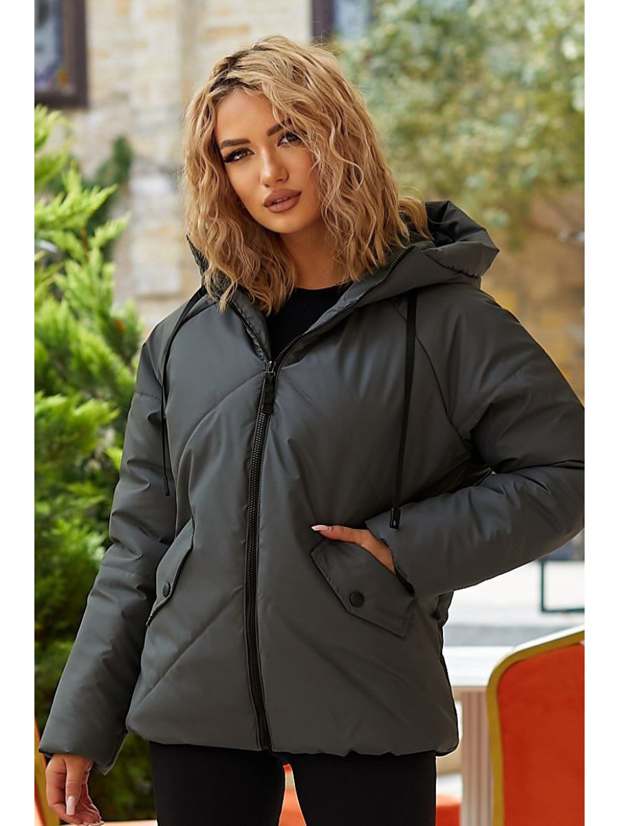 Куртка женская демисезонная цвета  графит 295 209495C