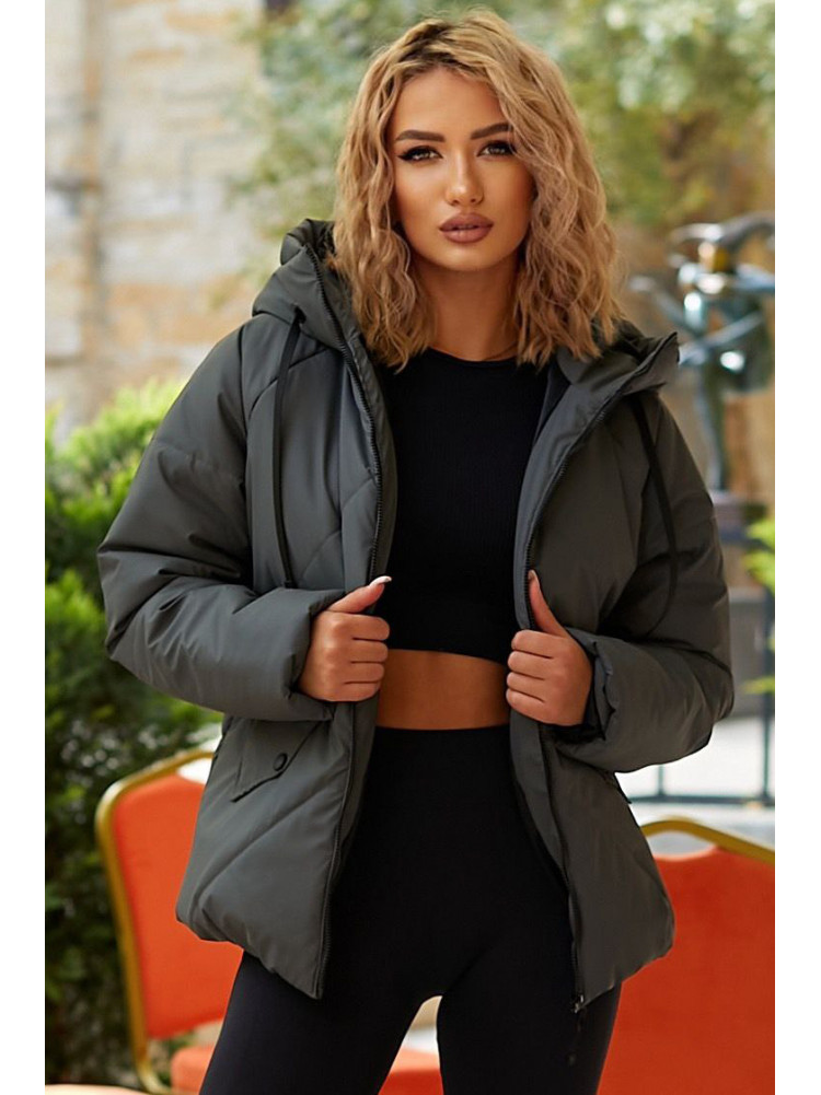 Куртка женская демисезонная цвета  графит 295 209495C