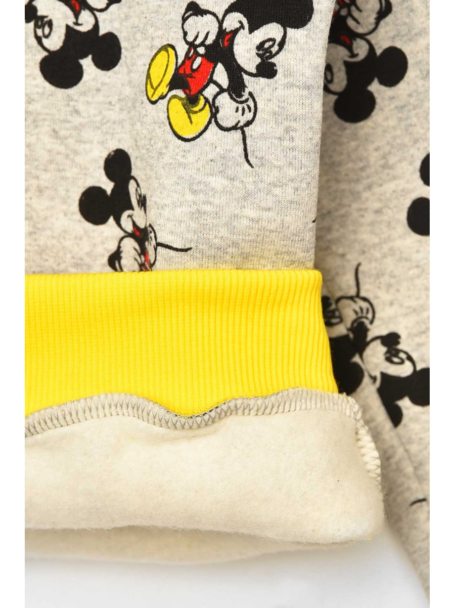 Пижама детская на флисе серого цвета 025 209500C