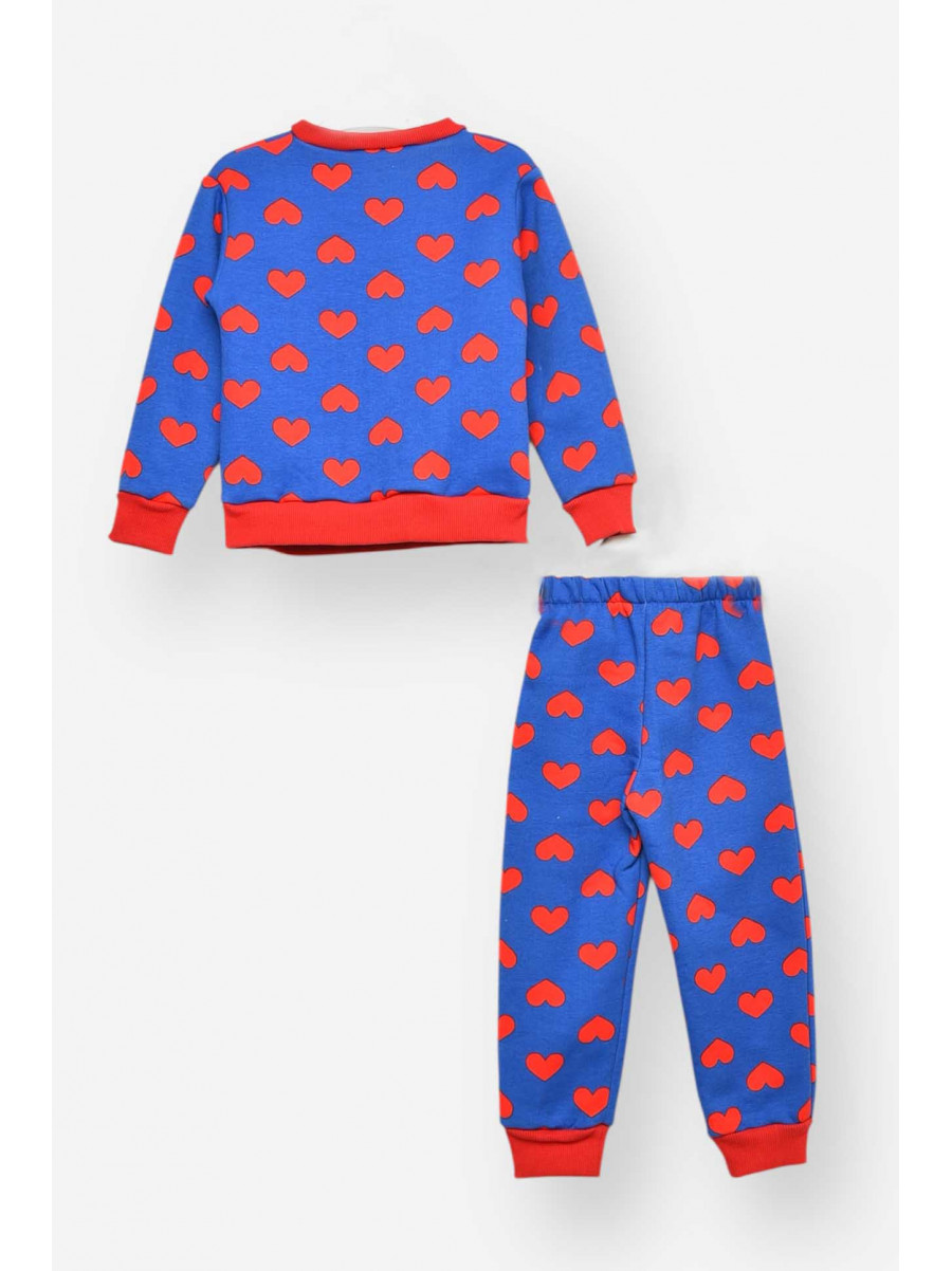 Пижама детская на флисе синего цвета 025 209504C