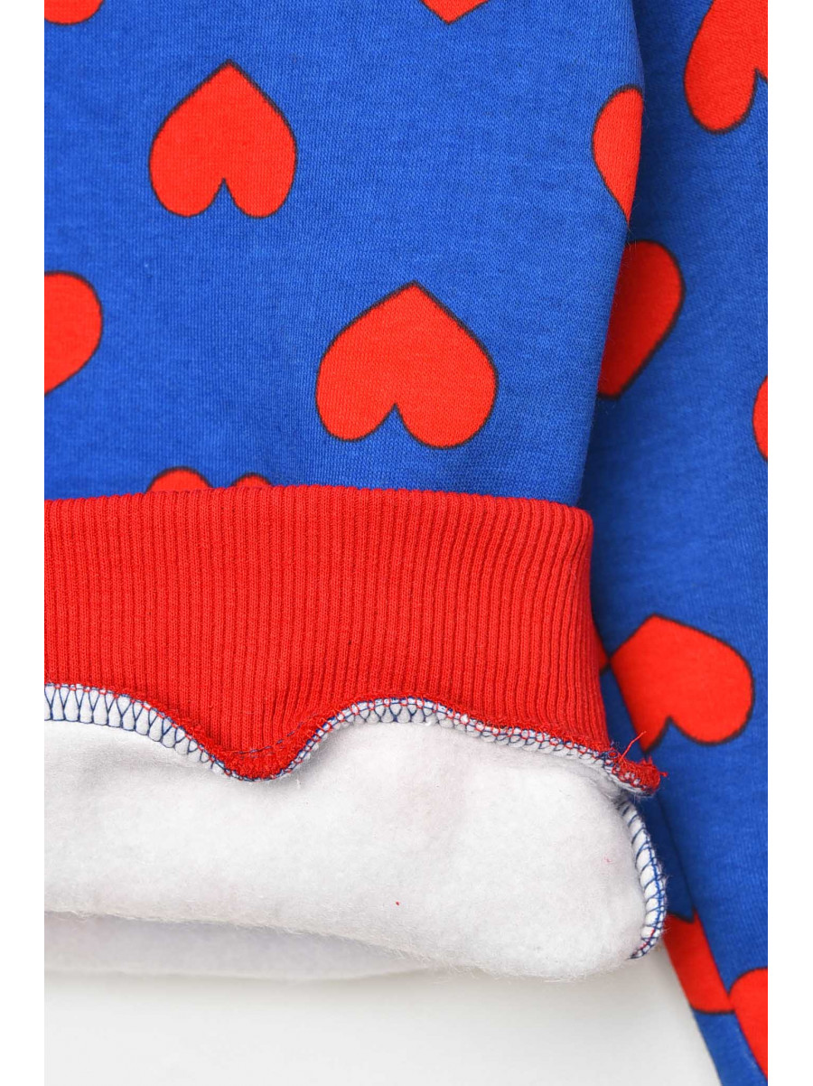 Пижама детская на флисе синего цвета 025 209504C