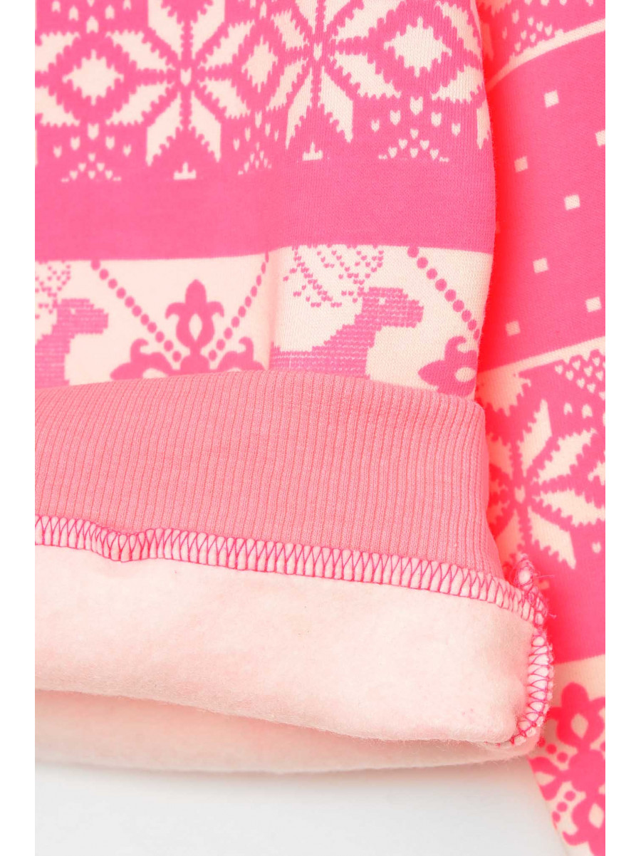 Пижама детская на флисе розового цвета 025 209506C