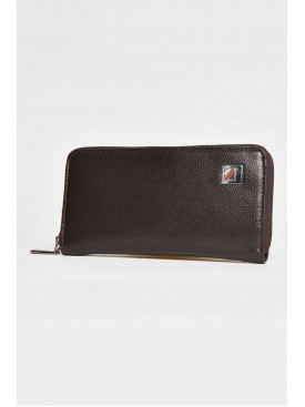 Гаманець чоловічий з екошкіри темно-коричневого кольору L1903 209508C