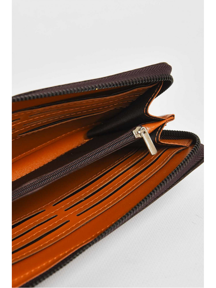 Кошелек мужской из экокожи тёмно-коричневого цвета L1903 209508C