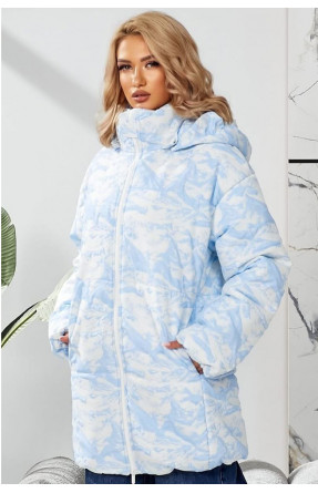 Куртка женская демисезонная голубого цвета 291 209509C