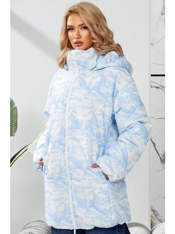 Куртка женская демисезонная голубого цвета 291 209509C