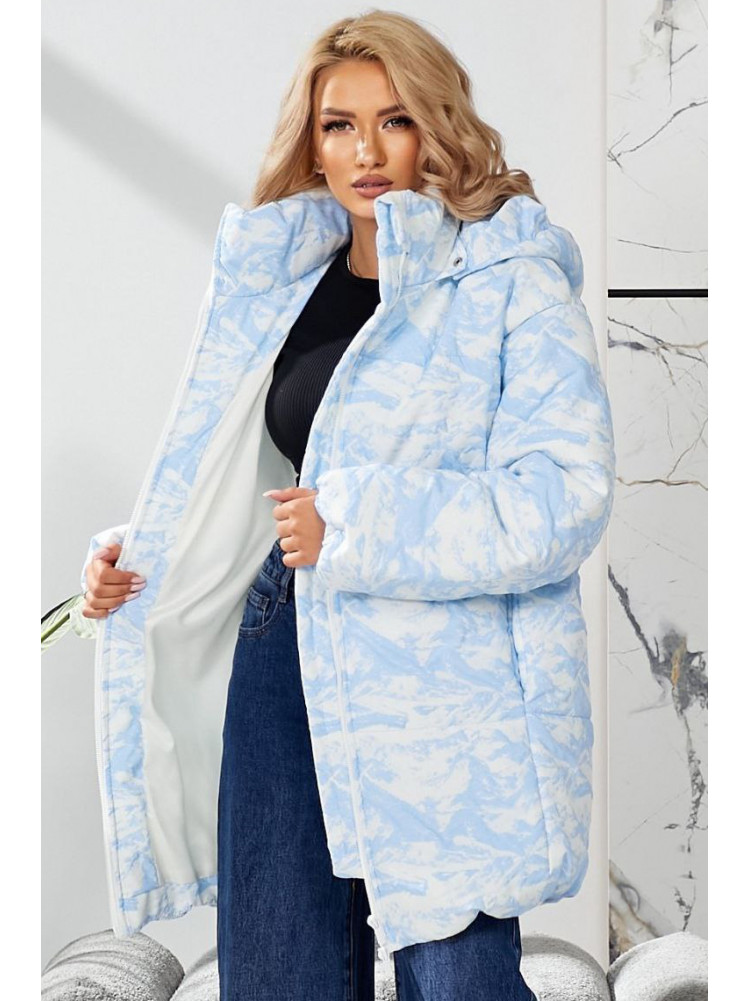 Куртка женская демисезонная голубого цвета 291 209509C