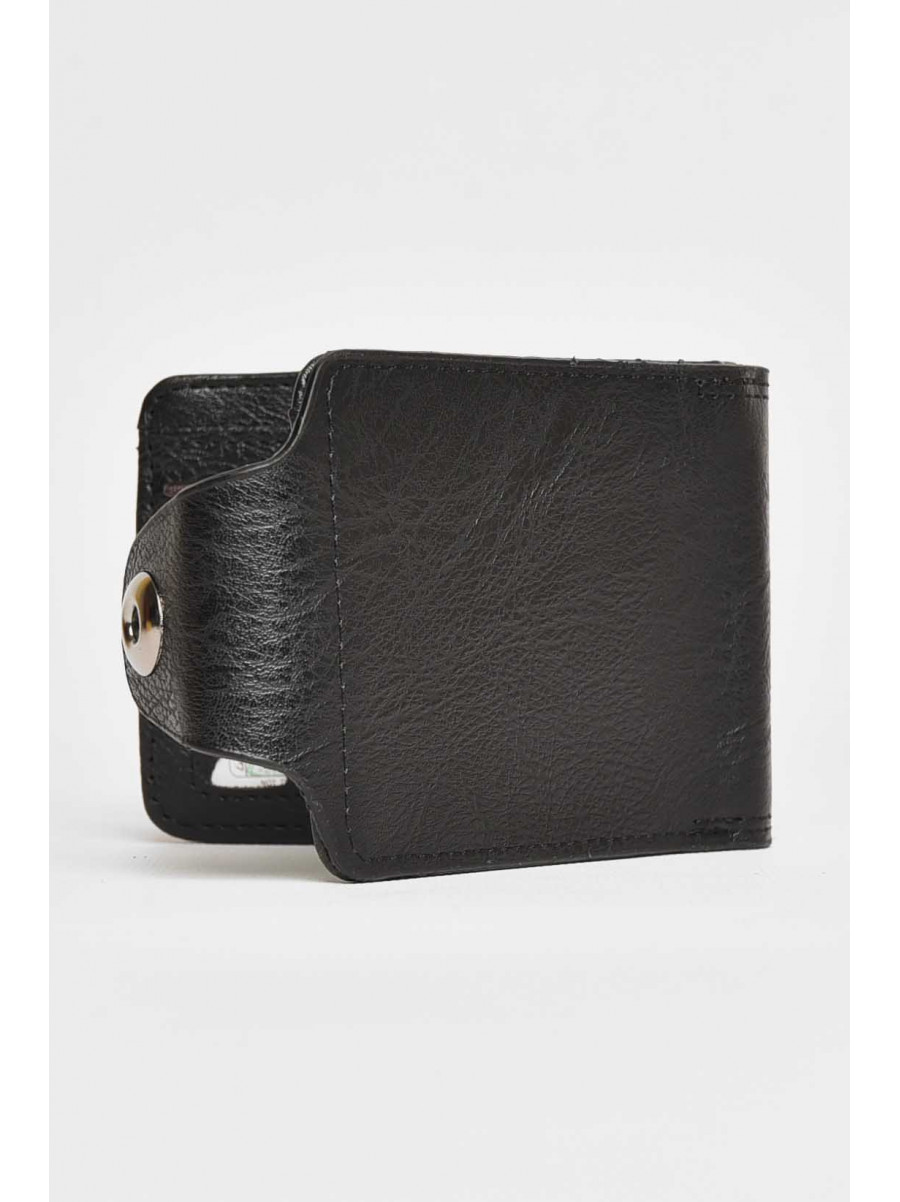 Кошелек мужской из экокожи черного цвета H001 209511C
