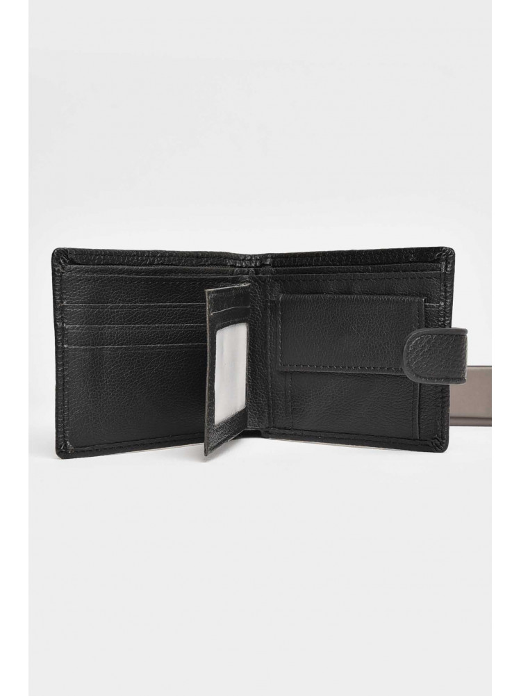 Кошелек мужской из экокожи черного цвета 208-1 209512C