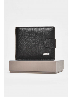 Кошелек мужской из экокожи черного цвета 208-2 209513C