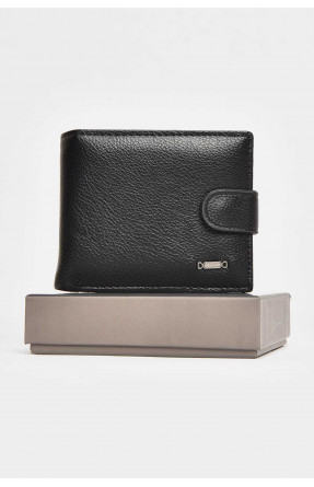 Кошелек мужской из экокожи черного цвета 208-4 209515C