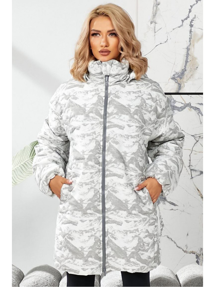 Куртка женская демисезонная серого цвета 291 209516C