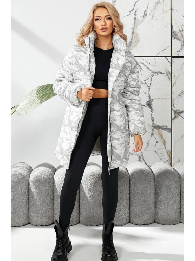 Куртка женская демисезонная серого цвета 291 209516C