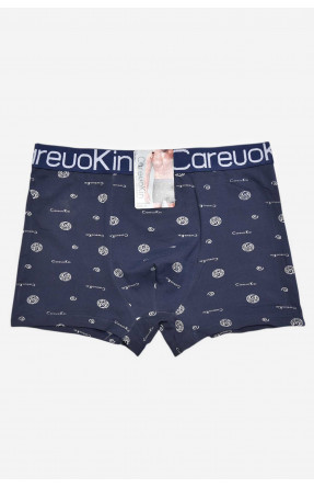 Боксери чоловічі темно-синього кольору з принтом А1695 209518C