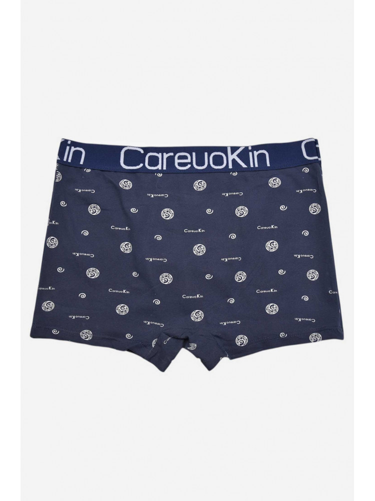 Боксери чоловічі темно-синього кольору з принтом А1695 209518C